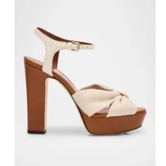 Jimmy Choo Heloise 120 Ankle-strap Platform Sandals - Picture 5 of 8